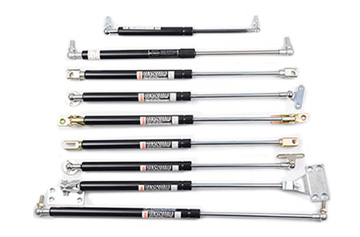 Gas spring support rod